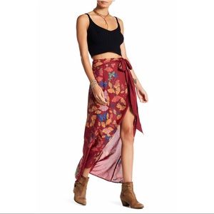 Bri Bri butterfly maxi skirt